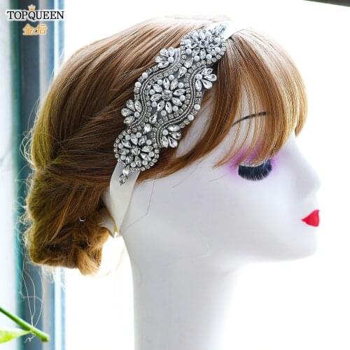 TOPQUEEN Free Shipping Bridal Headbands Wedding Hair Accessories with Pearl and Crystal Bridal Headpieces Fast Shipping H05