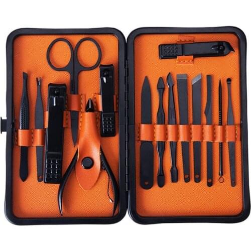 Professional Manicure Set Nail Clipper Kit Nail Care Set Grooming Kit Pedicure Blackhead Blemish Eyelash Makeup Facial Care Tool