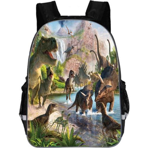 Dinosaur Backpack Animal Leopard Pig Dog Anime Dragon Casual School Bags For Toddlers Boys Girls Teenager Mochila Gift Bolsa