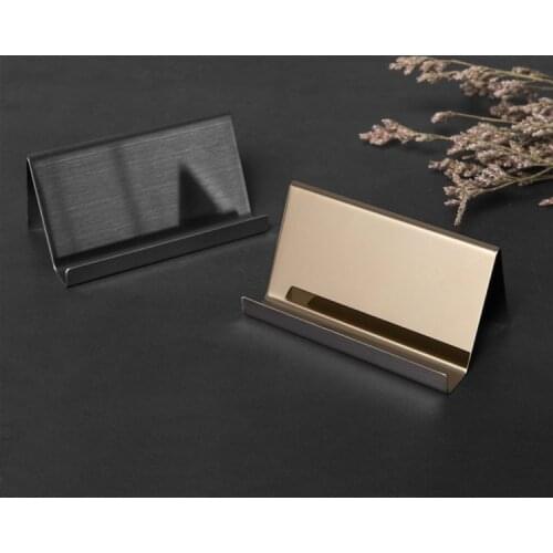 Stainless Steel Business Card Holder Business Desk Business Card Display Office Accessories Photo Display Stand Desk Accessories