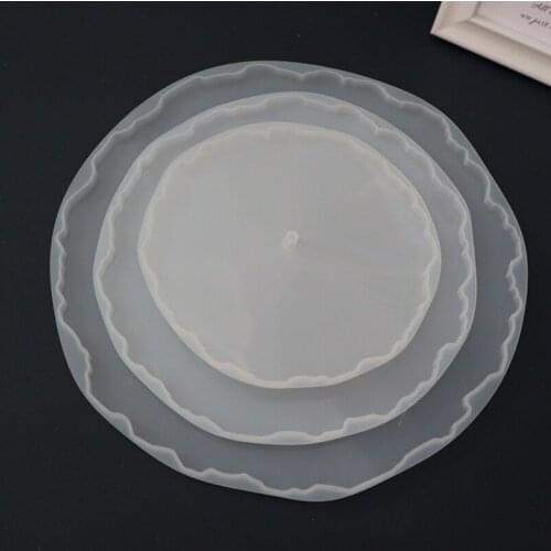 DIY Three-layer Fruit Tray Tea Tray Silicone Mold Epoxy Resin Tray Coaster Resin Mold for Desktop Decoration Polymer Clay Molds