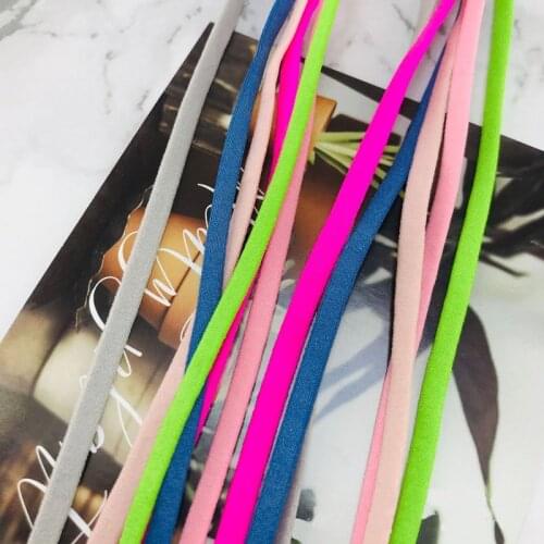 High quality 0.5kg/lot 5mm Soft Charm Hair band face Mask ear strap Cord Color Elastic Band Underwear Bra Shoulder Rope Sewing