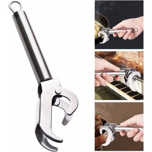 Stainless Steel Anti-hot Anti-Scald Pot Bowl Pan Bowl Gripper Cookware Cooking Picnic Arm Holder Carrier Handle Clip Clamp