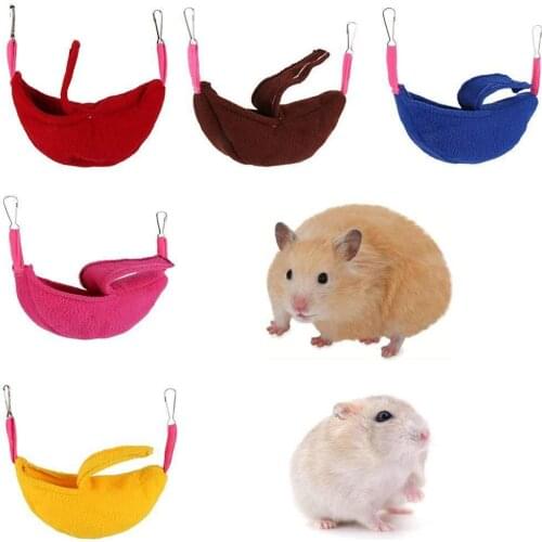 Hamster squirrel winter warm swing hammock small pet hammock cashmere warm small pet house cage accessories