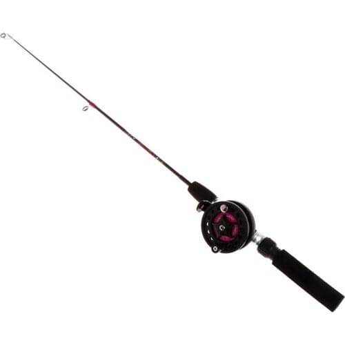 1 Set Fishing Rod With Fishing Reel Ultra Short Portable Mini Winter Outdoor Ice Fishing EVA Handle 4B/3B Reels Professional