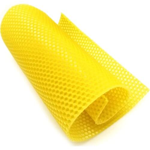 Newly 10pcs/30pcs Beeswax Sheets with Honeycomb Texture Bees Wax Coated Deep Foundation Flake Nest Base