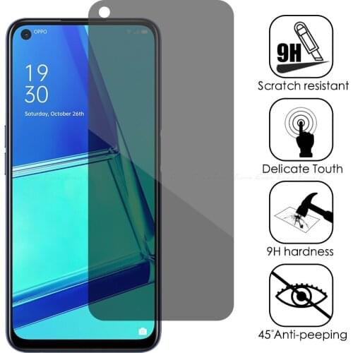 10pcs/lot Privacy Screen Protector For OPPO A11 2019 A12e A12 A73 5G A72 Global Anti Spy Peeping Tempered Glass Protective Film