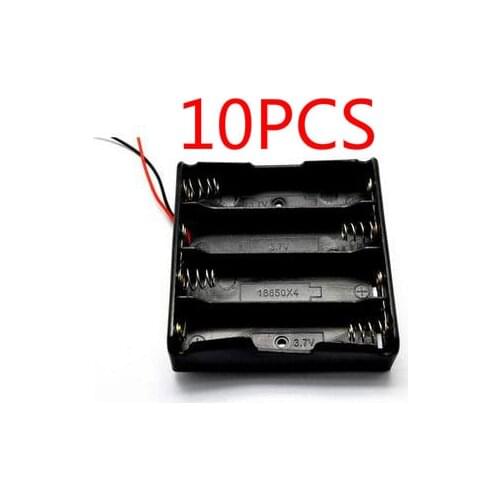 10pcs 18650 Battery Holder Power bank Brand Plastic Battery Holder Storage Box Case for 4x18650 Battery Holder