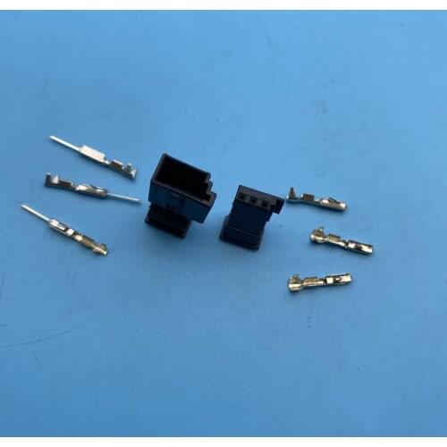 1-968700-1 B 1355620-1 PA66 3 Way Male and Female Auto Stereo black color Connector Car Speaker Plug Plug Socket