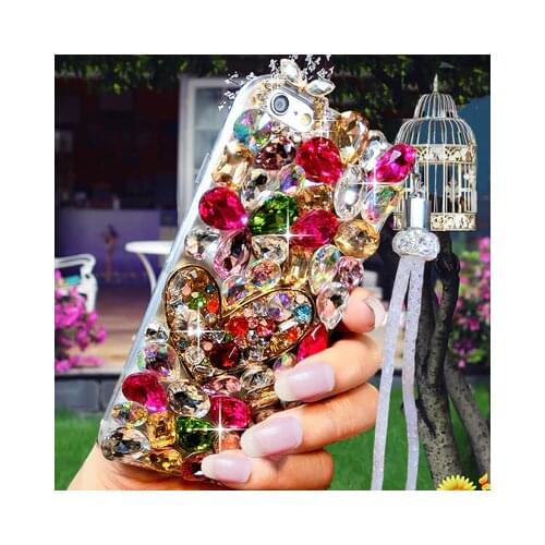 Luxury Crystal Color Gem Rhinestone Case For Huawei Honor 9X Pro 8X Max 7X 20 Pro I S 10 9 8lite V20 30 Note8 Phone Case Cover