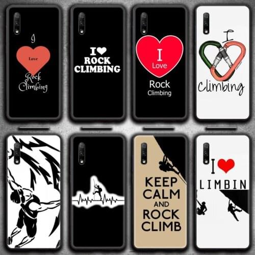 I love rock climbing Phone Case for Huawei Honor 30 20 10 9 8 8x 8c v30 Lite view 7A pro