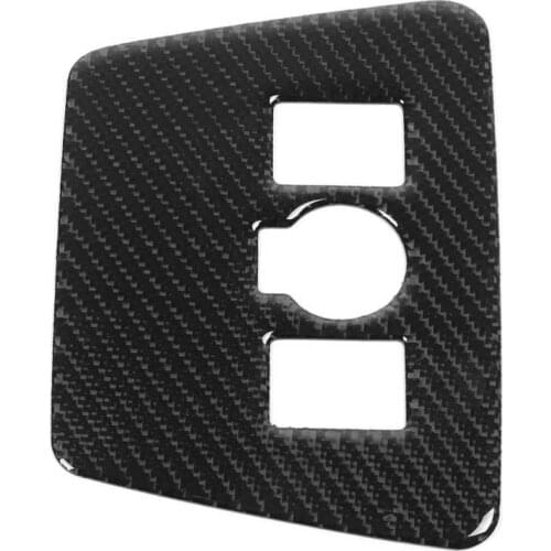 Car Mirror mirror cover Carbon Fiber Power Output Button Panel Trim Cover Car Accessory Fit for Prius 2012‑2015 car styling