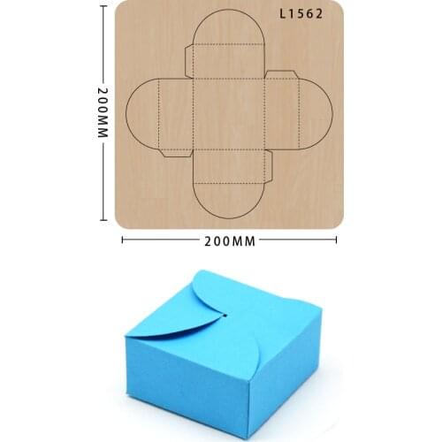 Wood cutting dies gift box scrapbooking making decor supplies template Suitable for common die-cutting machines in the market