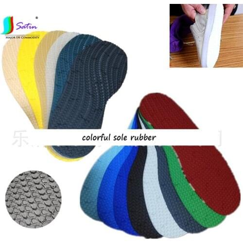 Home Make Sports Shoe Diy Sew Repair Material Thickness 3.5mm Colorful Non-slip Wear-Resistant Front Heel Sole Rubber S0041L