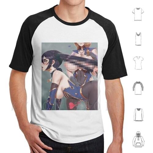 Lewd Genshin Impact-Mona-Ecchi Hentai # 13 T Shirt Men Cotton High Quality First Quality High Quality Big Ass