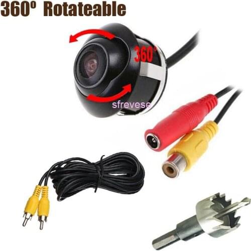 HD Waterproof Reversing camera 360 Degree Rotate For Car Bus Parking Backup Rear View Kit Wide Angle