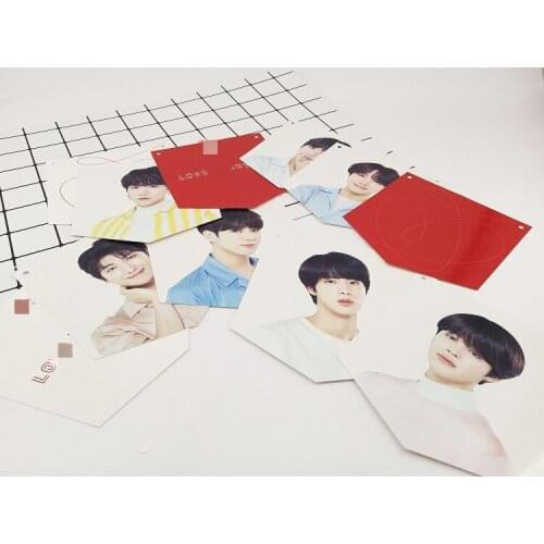 Kpop Bangtan Boys Poster Love Yourself Answer Hanging Flag Decoration Photocard Paper Cards Hanging Painting Surrounding