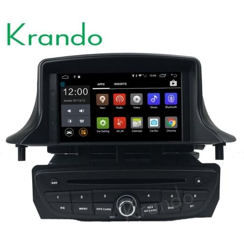 Krando 7" Android 9.0 car navigation multimedia system for Renault Megane 3 audio radio gps dvd player WIFI 3G DAB