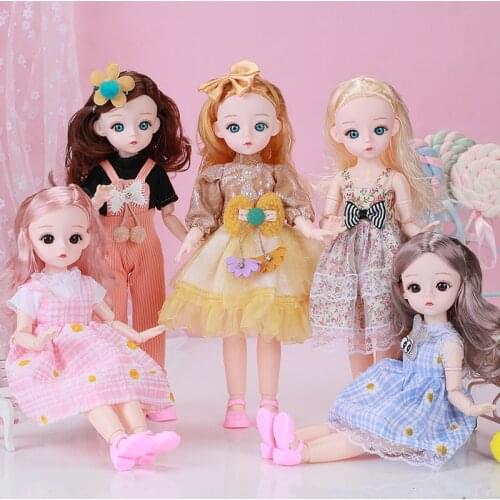 32cm Beautiful Princess Baby Girl Dolls 1/6BJD Dolls Body Make-up Green Eyes Vinly DIY Toy Fashion Doll Toys For Girls For Girls