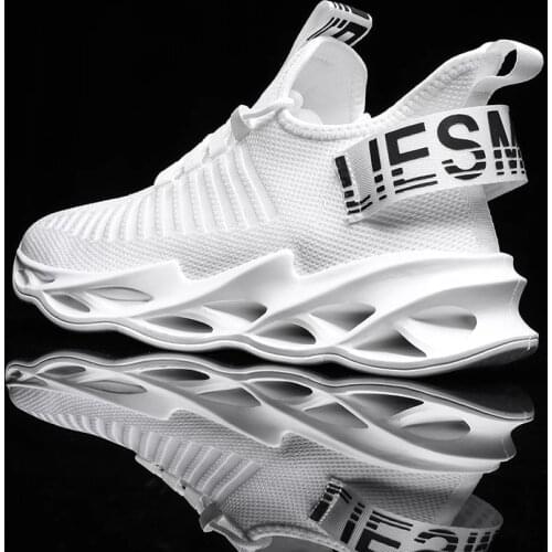 Sneakers Men Mesh Breathable Running Sport Shoes Unisex Light Soft Thick Sole Hole Couple Shoes Athletic Sneakers Women Shoes