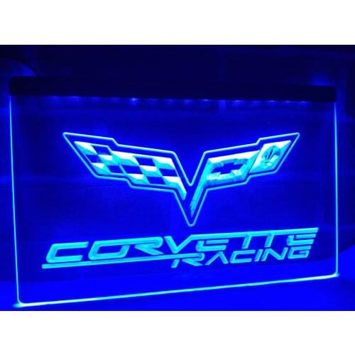 LG095- Chevrolet corvette LED Neon Light Sign hang sign home decor crafts