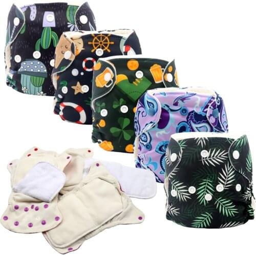 MABOJ Newborn AIO Diapers Cloth Diapers Baby Washable All In One Diaper Reusable Nappies Pul Newborn Nappy Wholesale Dropship