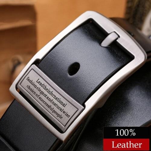 2021 Famous Brand Design Belt Men Top Quality 100% Genuine Luxury Leather Belts for Men Strap Male Metal Automatic Buckle Luxury