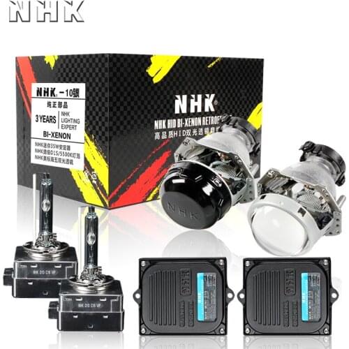 NHK VIP lens set No. 10 set Xenon lamp set include lens ballast and hid lamps