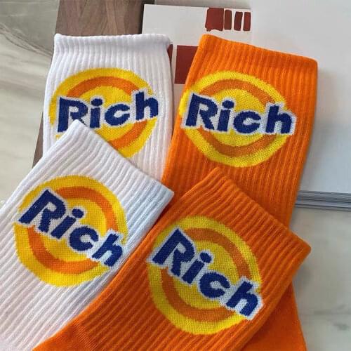 Unisex Socks Men Women Cotton Cartoon Pattern Hip Hop Style Breathable Mid Tube Socks Skateboard Socks Soft Short Crew Sock