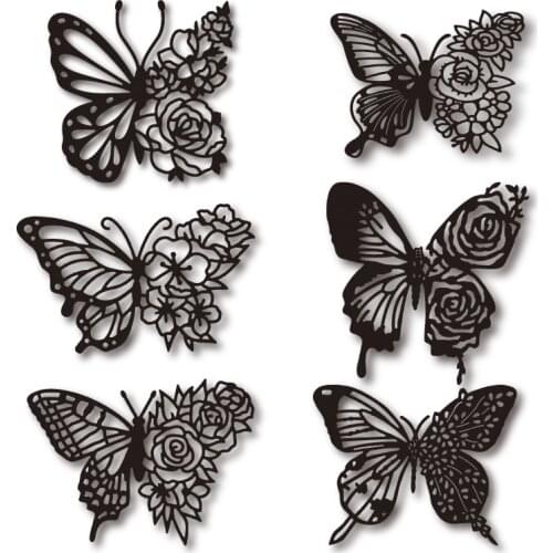 2021 new creative big butterfly metal cutting mold decoration background scrapbook greeting card crafts blade punching template