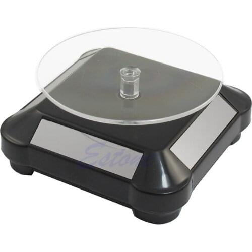 2021 New Solar Showcase 360 Rotating Turntable Jewelry Watch Ring Phone Display Stand 2020 trend