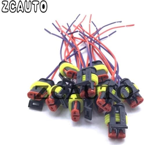 New Waterproof Male Electrical Connectors Plug 2-Pin Way With Wire For Car Motorcycle Scooter Marine
