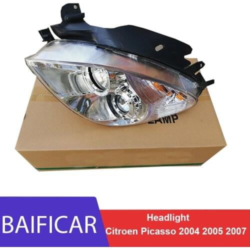 Baificar Brand New High Quality Headlight Assembly Steering Lampshade Headlight Lamp Housing For Citroen Picasso 2004 2005 2007