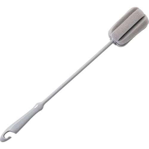 1Pc Sponge Brush Milk Bottle Cup Glass Washing Cleaning Kitchen Cleaner Tools Cup Cleaning Brush Plastic Long Handle