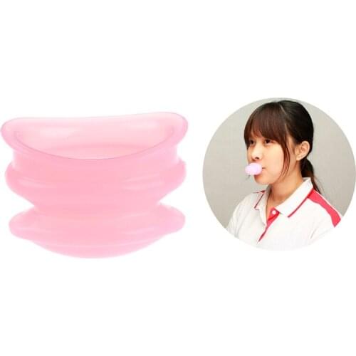 Silicone Full Lip Plumper Mask for Lip Moisture Essence Crystal Collagen Lip Mask Pads Patches Pads Gel Lips Enhancer Cosmetic