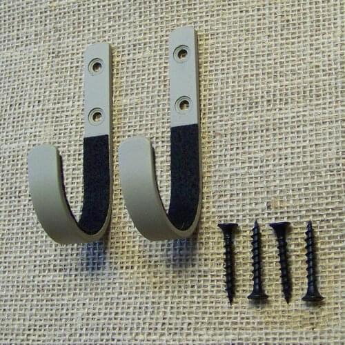 Wall Mount Storage Rack Gun Stand Hook Rifle Shot Gun Hangers Set Padded Anti-Scratch Stainless Steel Gun Rack Rifle Accessories