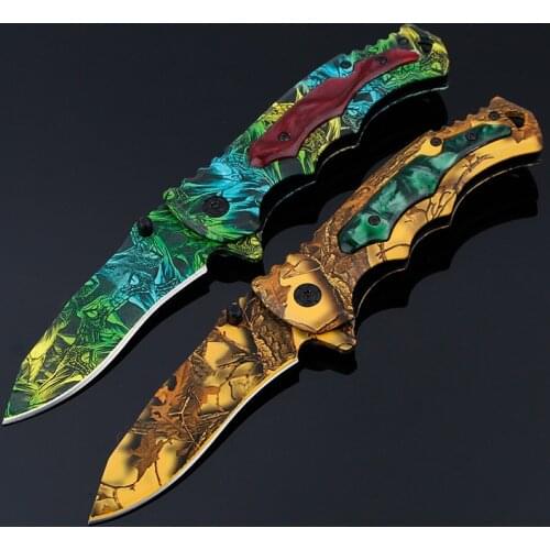 Tactical Folding Knife Survival Pocket Knife Stainless Steel Blade Hiking Camping Hunting Knives Outdoor EDC Multi Tool