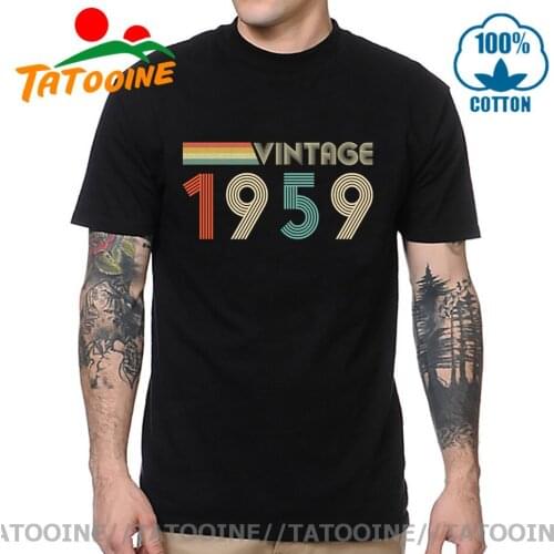 Tatooine 50s Apparel Vintage 1959 T Shirt men Retro Born in 1959 T-shirt 60 Years Club Tee shirt Christmas Birthday gift Top Tee