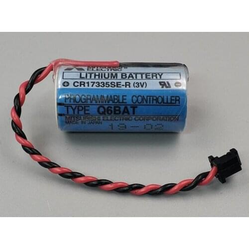 10pcs New Original CR17335SE-R(3V) CR17335SE-R CR17335 Q6BAT CNC 3V PLC Lithium Battery Batteries with Plugs Free Shipping