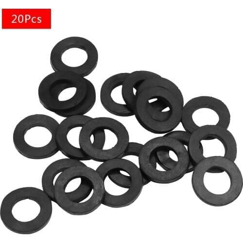 20Pcs Rubber Sealing-Ring Shower Nozzle Hose Washer Ring Pipe Bellows Tube Shower Hose Washers Black Seal O-Ring Hose Gasket