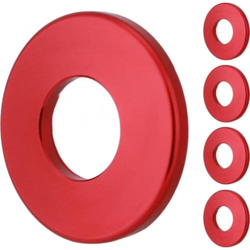 4pcs/set Car Door Lock Pin Knob Trim Cover Ring for Mercedes-benz GLA/GLC New C-class E-class decals