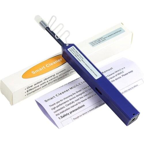 5pcs Fiber Optic Cleaner One Click Cleaner 1.25mm Universal Connector SC LC FC ST MU Fiber Optic Cleaning Pen