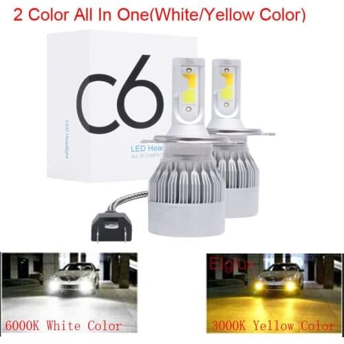 2Pcs H4 Led Headlight For Auto Super LED Bulb Car Light Bulb H1 H3 H7 LED H11 9005 9006 HB3 HB4 12000LM 12V Diode Lamps