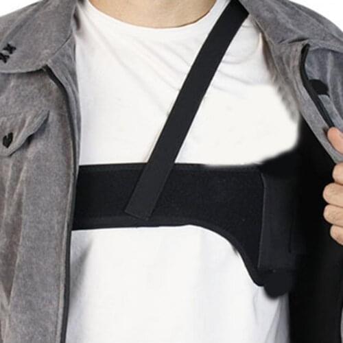 Black Outdoor Tactical Holster Hidden Breathable Waist Armpit Holster Can Back Holster Breathable Storage Holster For Hunting