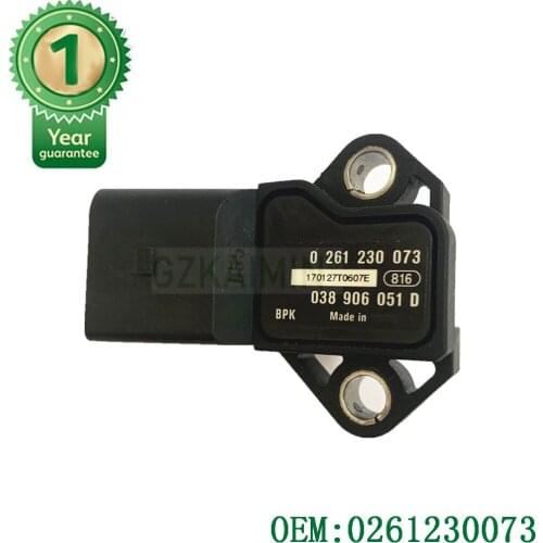 MAP Sensor OEM 0261230073 038906051D Manifold Absolute Pressure Sensor For Volkswagen Eos Beetle CC Tiguan For Audi A3