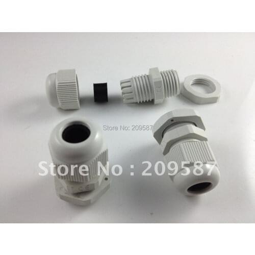 20pcs PG13.5 Waterproof Connector Gland Dia. 6-12mm Cable