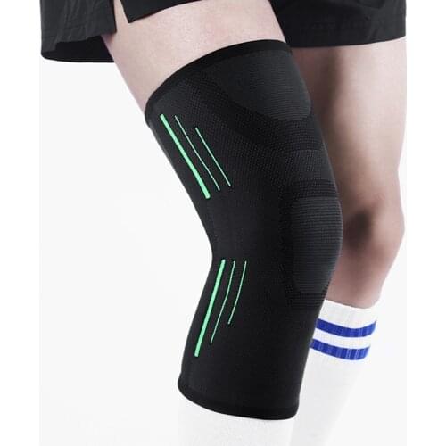 1PCS Fitness Running Cycling Knee Support Braces Elastic silicone kneepad Sport Compression Sleeve for Basketball Volleyball