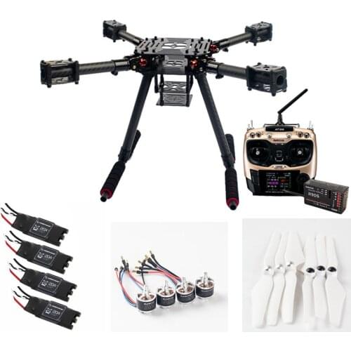 Flyroun LX350 Frame PRO With Sunnysky x2212 920kv Motor 9450 Prop HOBBY WING 30a ESC AT9S Heli Multi-Rotor With Landing Gear