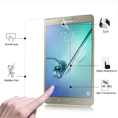 Best high Clear Glossy screen protector film For Samsung GALAXY Tab S2 T710 T715 8.0" tablet front HD lcd screen protective film
