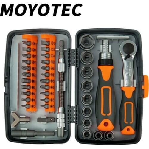 MOYOTEC 38 In 1 Ratchet Screwdriver Set Household Combination Screw Driver Practical and Durable Screwdriver Magnetic Hex Screwd